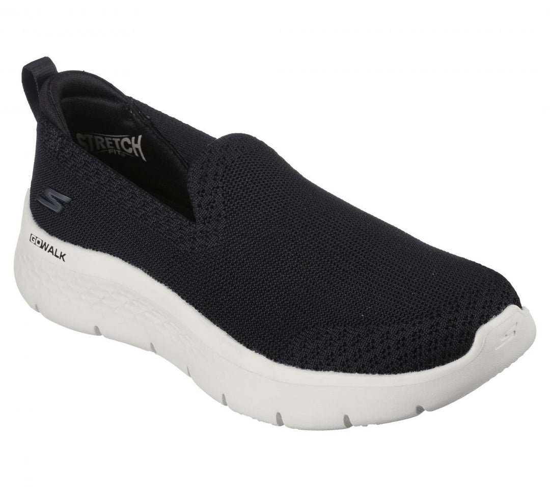 Skechers Womens Go Walk Flex - Bright Summer Sneaker Black/White - 124957-BKW BLACK/WHITE Image 2