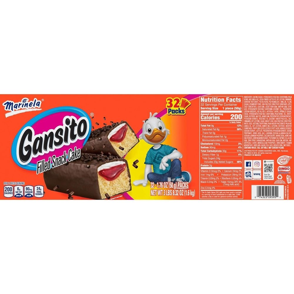 Marinela Gansito Snack Cakes 1.76 Ounce (Pack of 32) Image 2