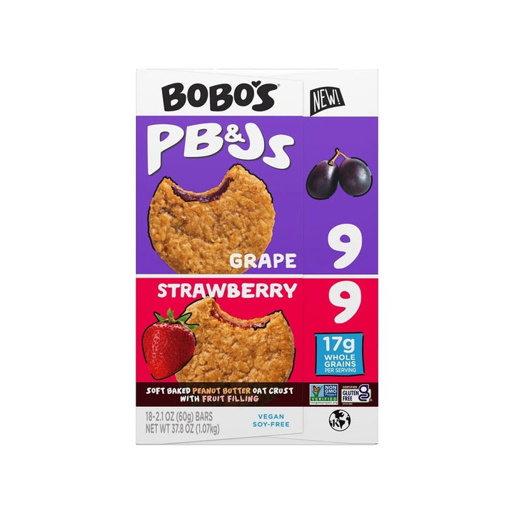 Bobos PBandJ Oat Snacks Variety Pack 2.1 Ounce (Pack of 18) Image 4