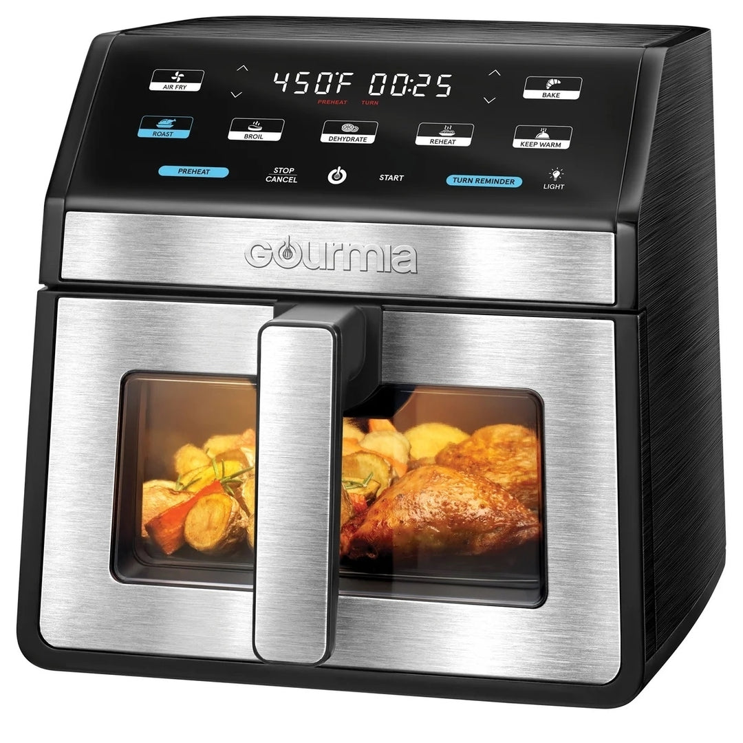 Gourmia 8-Quart Digital Air Fryer with Window and Light Image 2