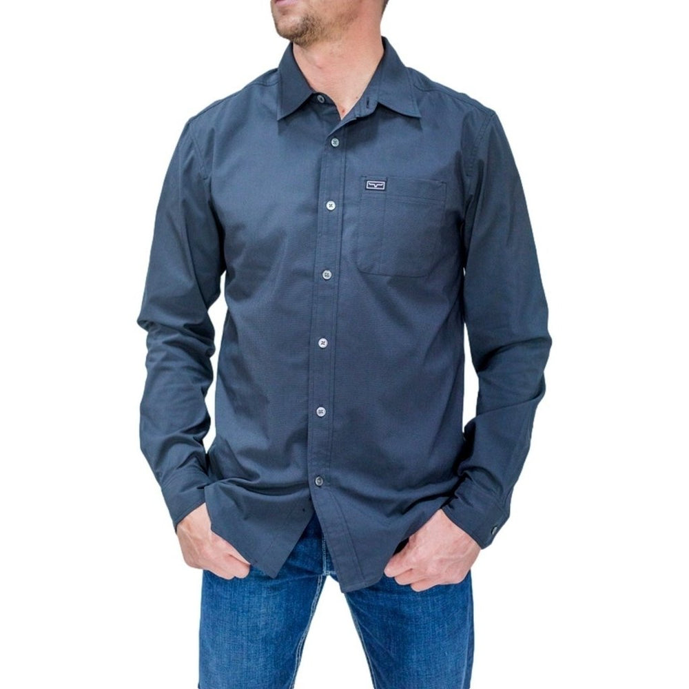 Kimes Ranch Western Shirt Men Long Sleeve Pockets Button Linville-Long Image 2