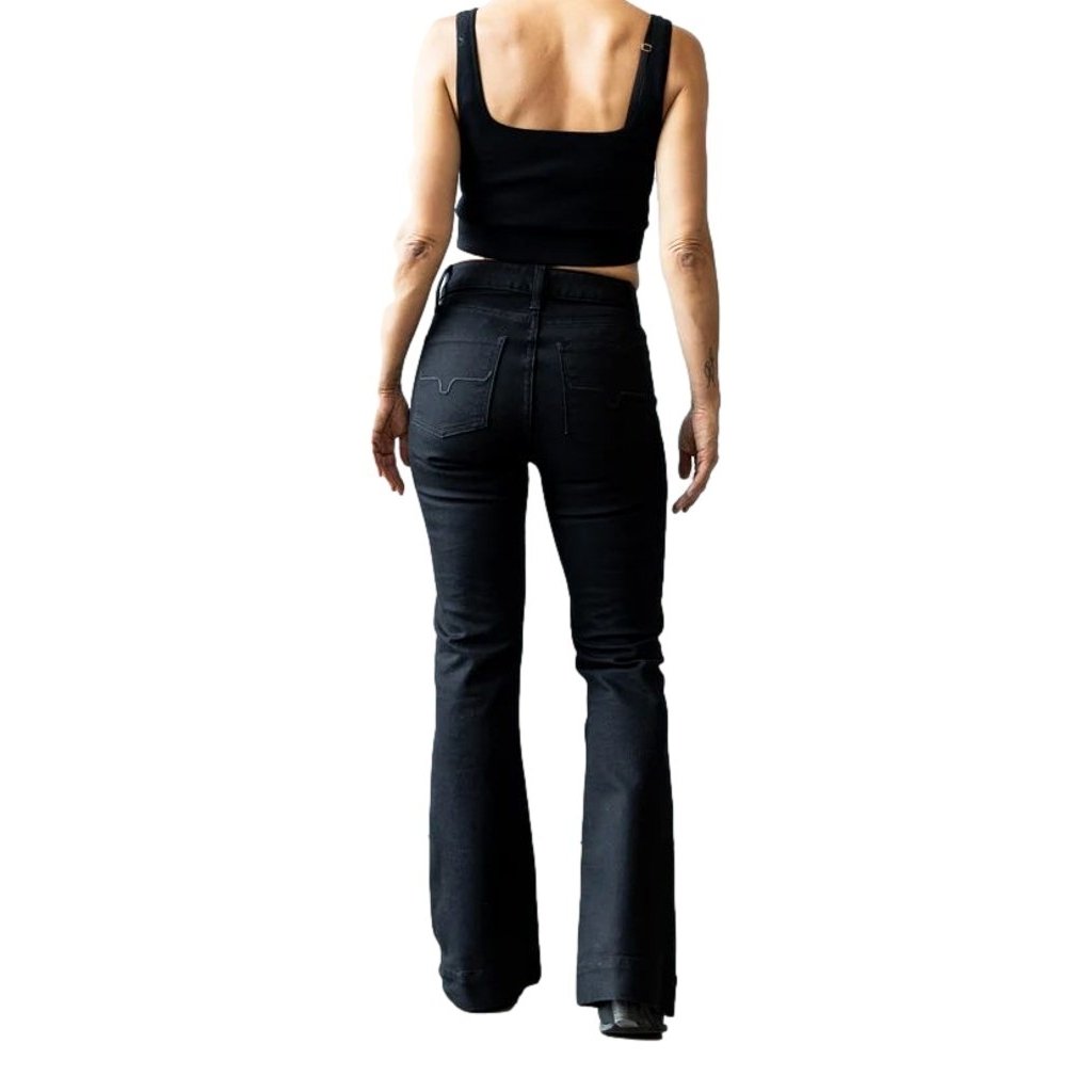 Kimes Ranch Western Jean Womens Ultra High Rise Flare Jennifer-Black Image 4