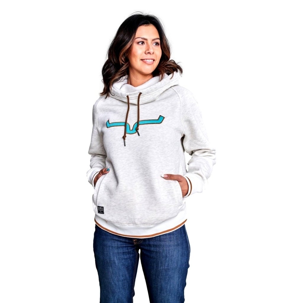 Kimes Ranch Western Sweatshirt Womens Pull Over Cowl Neck Two-Scoops Image 3