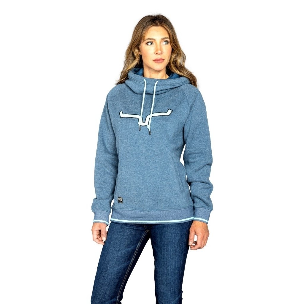 Kimes Ranch Western Sweatshirt Womens Pull Over Cowl Neck Two-Scoops Image 4