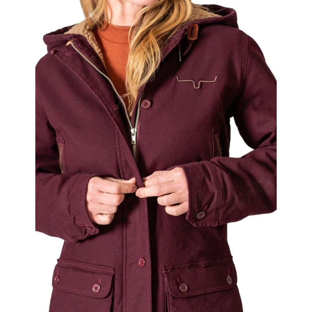 Kimes Ranch Western Jacket Womens Zip Front Sherpa Lined Anorak AWA Image 2