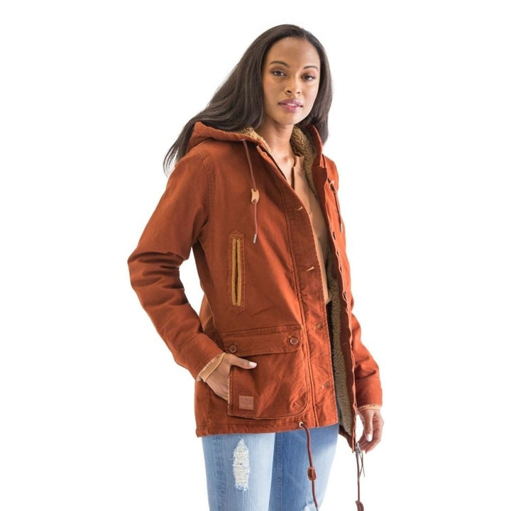 Kimes Ranch Western Jacket Womens Zip Front Sherpa Lined Anorak AWA Image 6