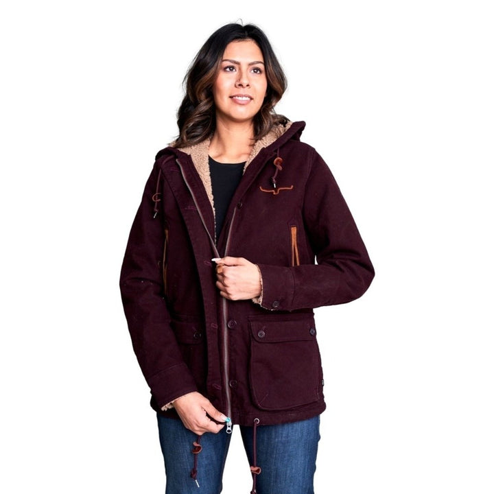 Kimes Ranch Western Jacket Womens Zip Front Sherpa Lined Anorak AWA Image 8