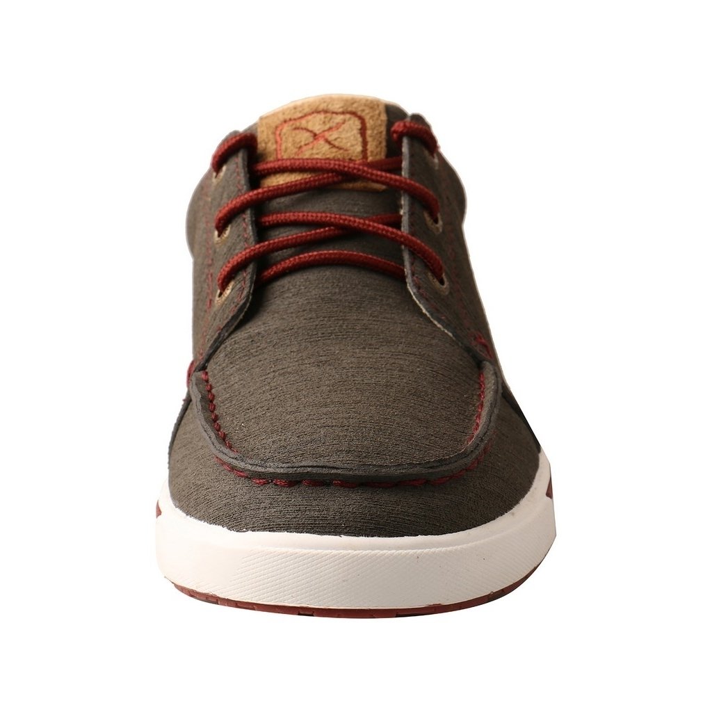 Twisted X Casual Shoes Womens Kicks Lace Up Gray Red WCA0030 Image 3