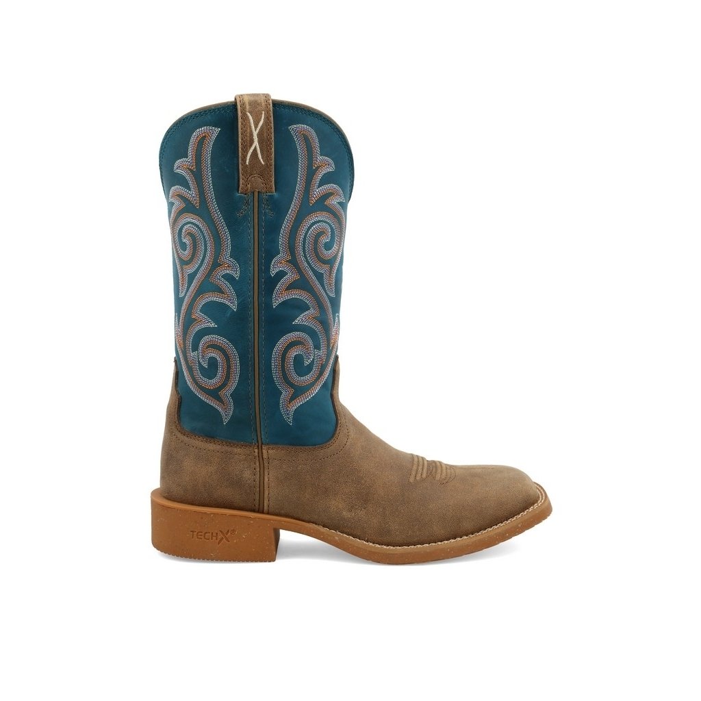 Twisted X Western Boots Womens Tech X Bomber Stormy Blue WXTR001 Image 3