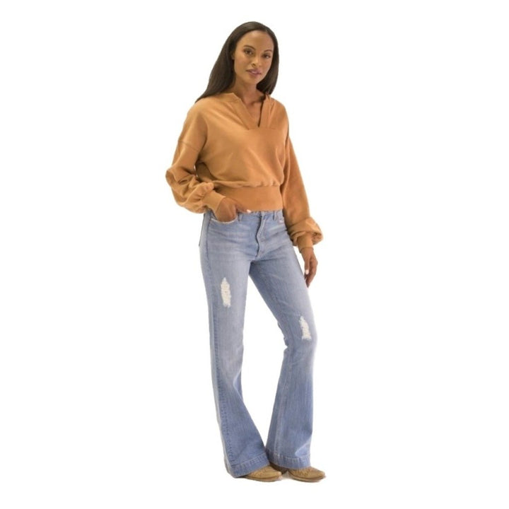 Kimes Ranch Western Jeans Womens High Rise Light Denim Sugar Fade Image 1