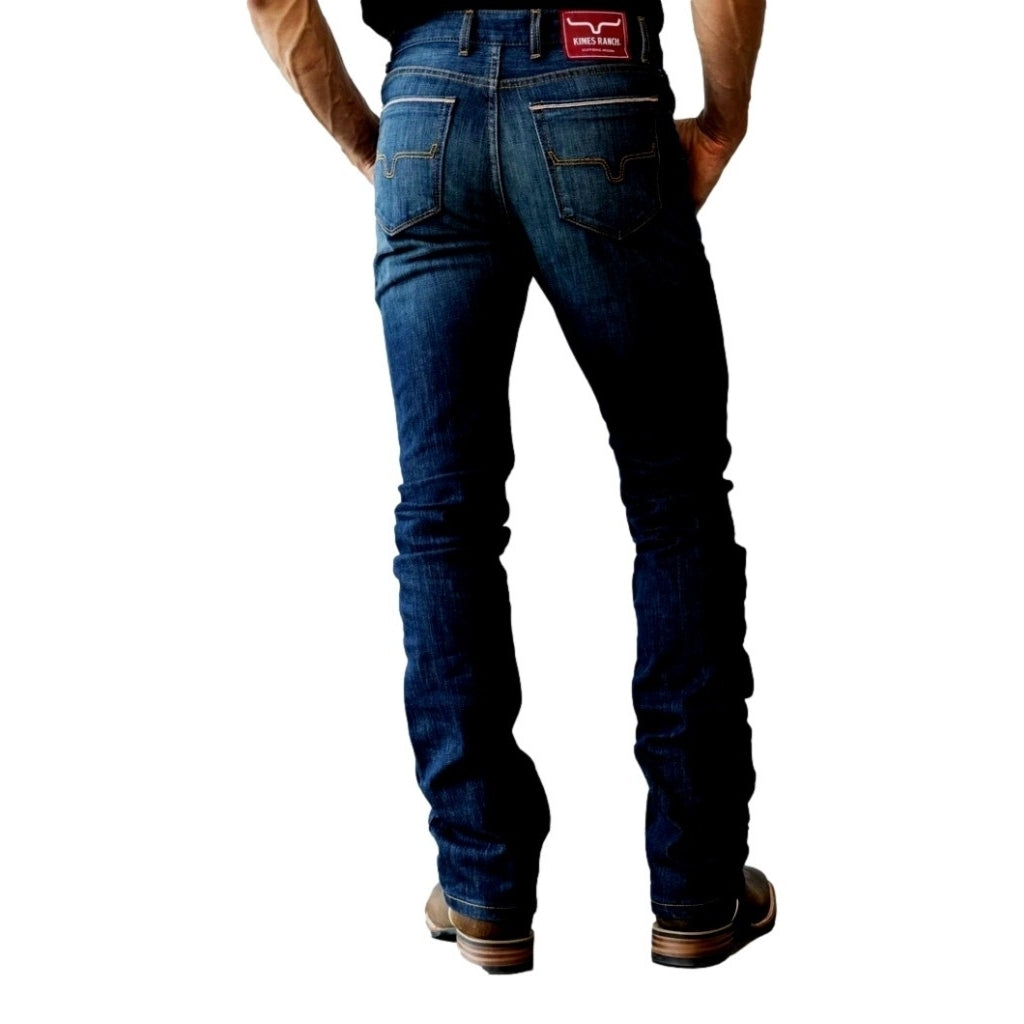 Kimes Ranch Western Jeans Mens Low Rise Slim Fit Bootcut Blue Roger Image 4