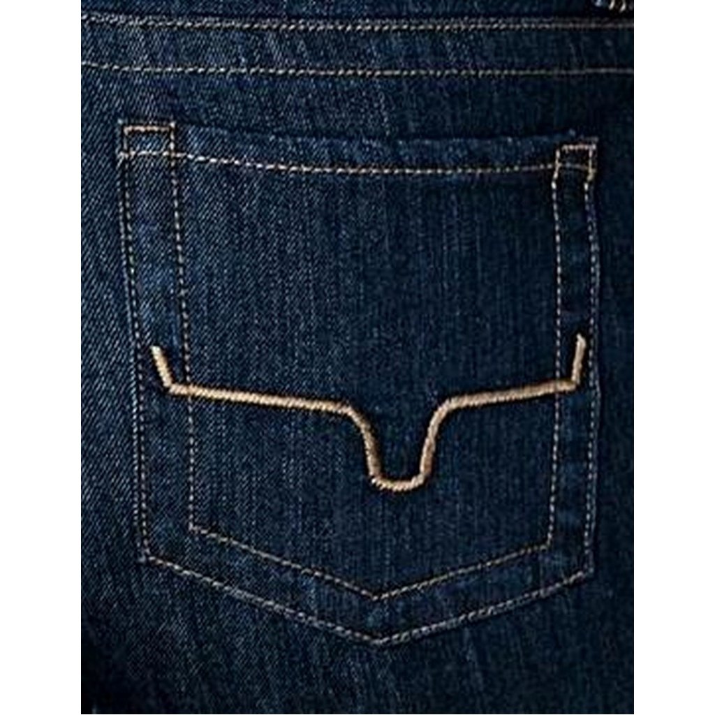 Kimes Ranch Western Jeans Womens Classic Slim Mid Dark Blue Betty Image 4