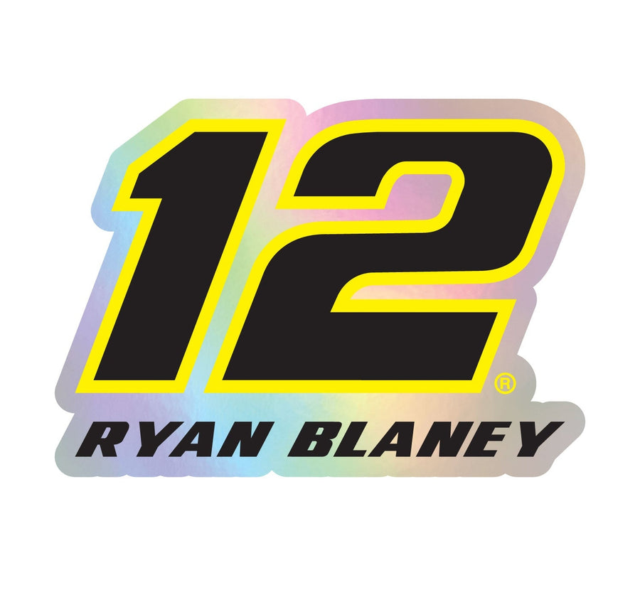 12 Ryan Blaney Laser Cut Holographic Decal Image 1