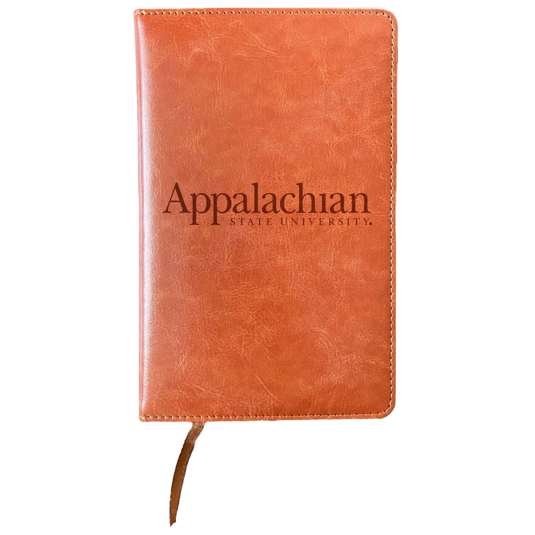 Appalachian State Engraved 8" x 5" Leather Journal Officially Licensed Collegiate Product Image 1