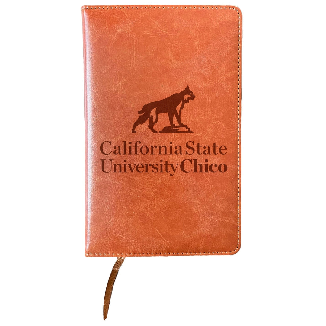 California State University Chico Engraved 8" x 5" Leather Journal Officially Licensed Collegiate Product Image 1