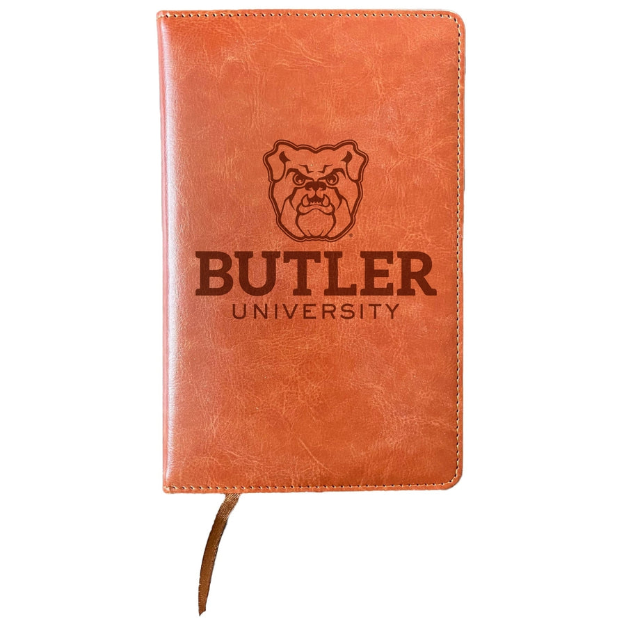 Butler Bulldogs Engraved 8" x 5" Leather Journal Officially Licensed Collegiate Product Image 1