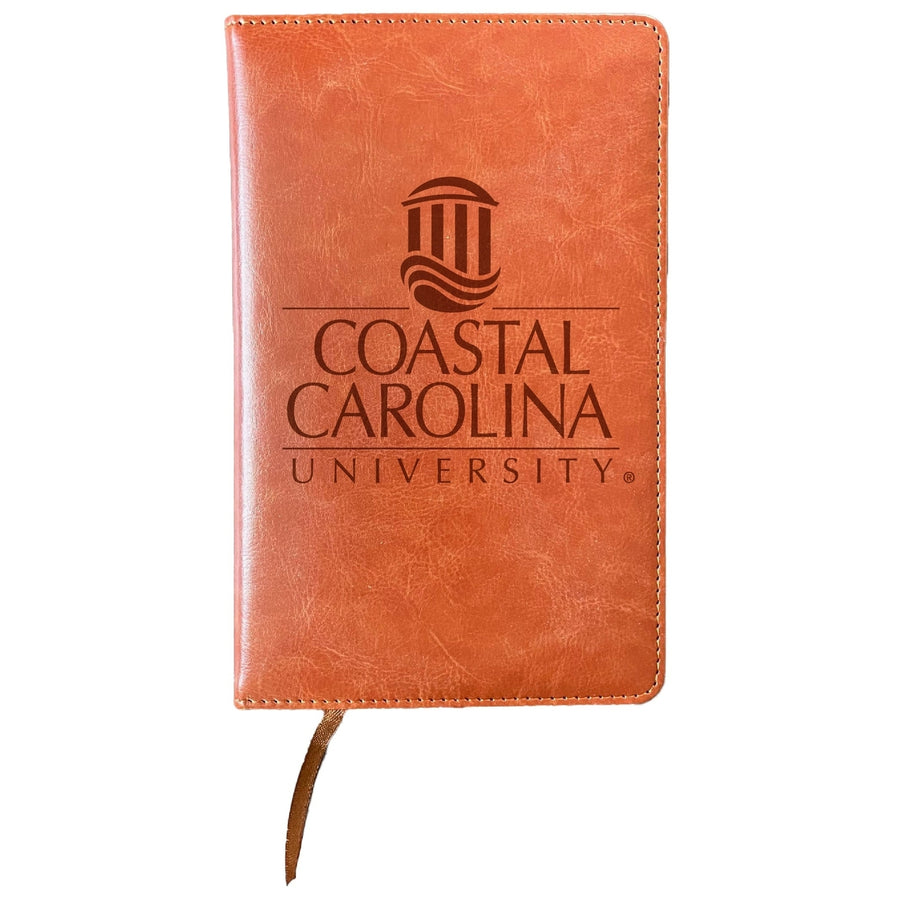 Coastal Carolina University Engraved 8" x 5" Leather Journal Officially Licensed Collegiate Product Image 1