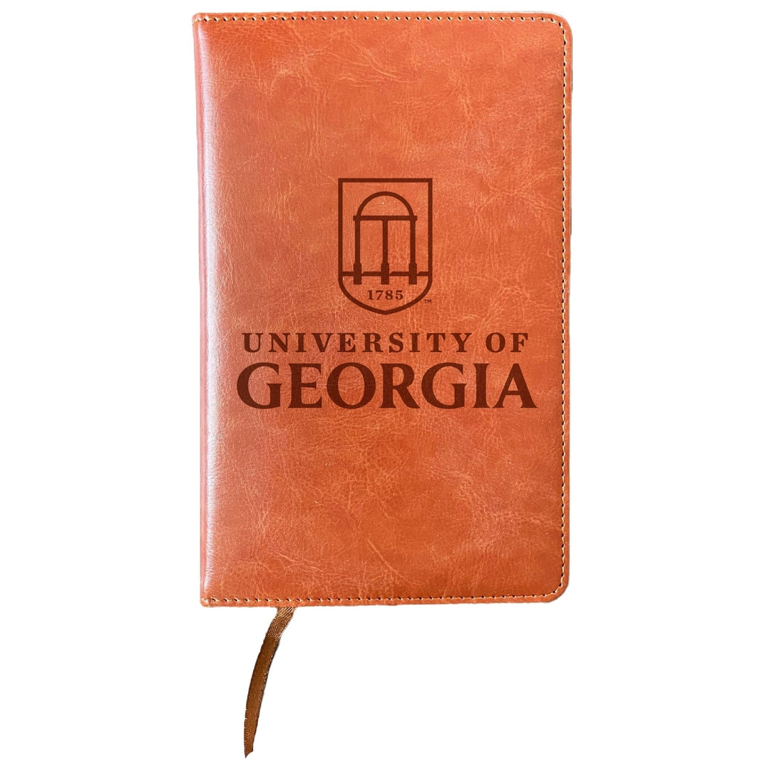 Georgia Bulldogs Engraved 8" x 5" Leather Journal Officially Licensed Collegiate Product Image 1