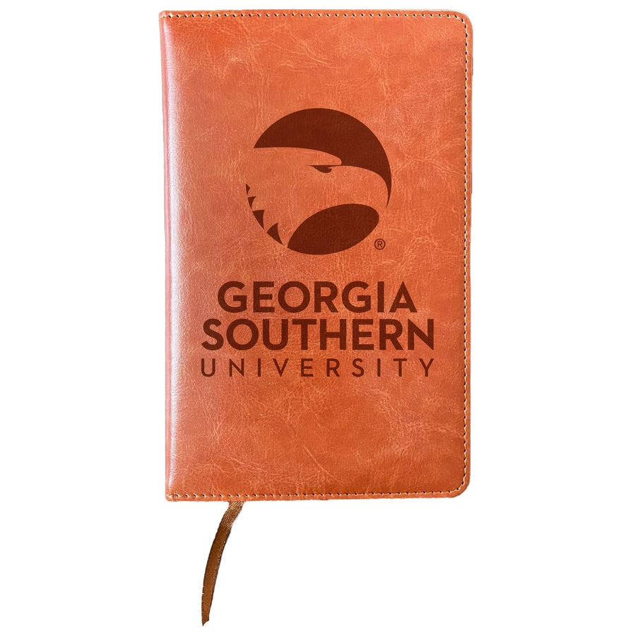 Georgia Southern Eagles Engraved 8" x 5" Leather Journal Officially Licensed Collegiate Product Image 1