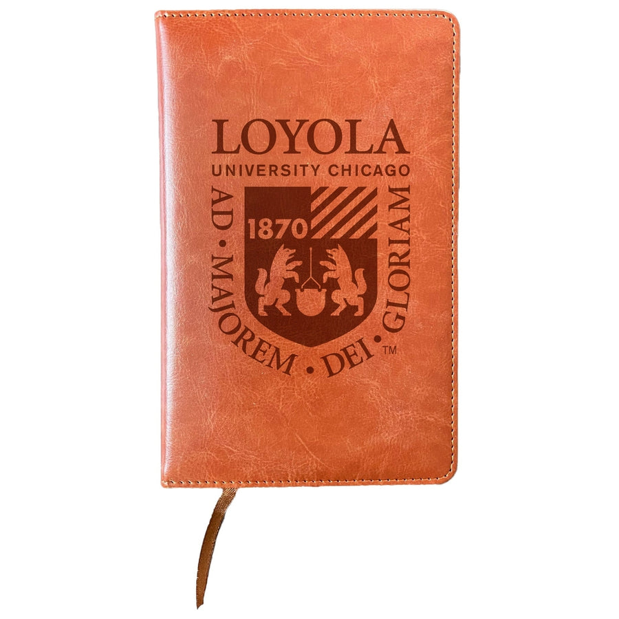 Loyola University Ramblers Engraved 8" x 5" Leather Journal Officially Licensed Collegiate Product Image 1