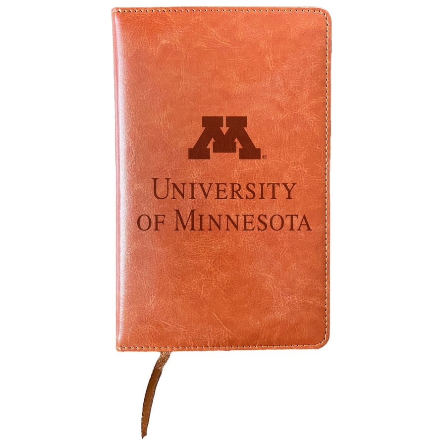 Minnesota Gophers Engraved 8" x 5" Leather Journal Officially Licensed Collegiate Product Image 1