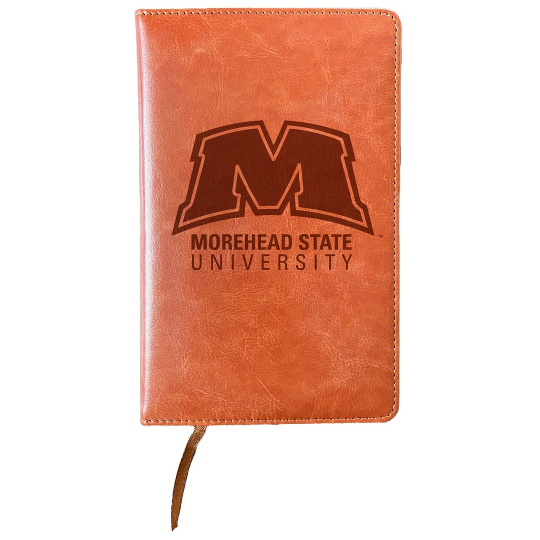 Morehead State University Engraved 8" x 5" Leather Journal Officially Licensed Collegiate Product Image 1