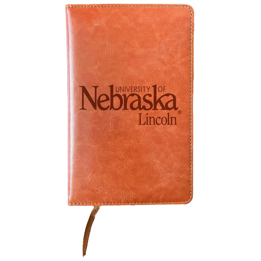 Nebraska Cornhuskers Engraved 8" x 5" Leather Journal Officially Licensed Collegiate Product Image 1