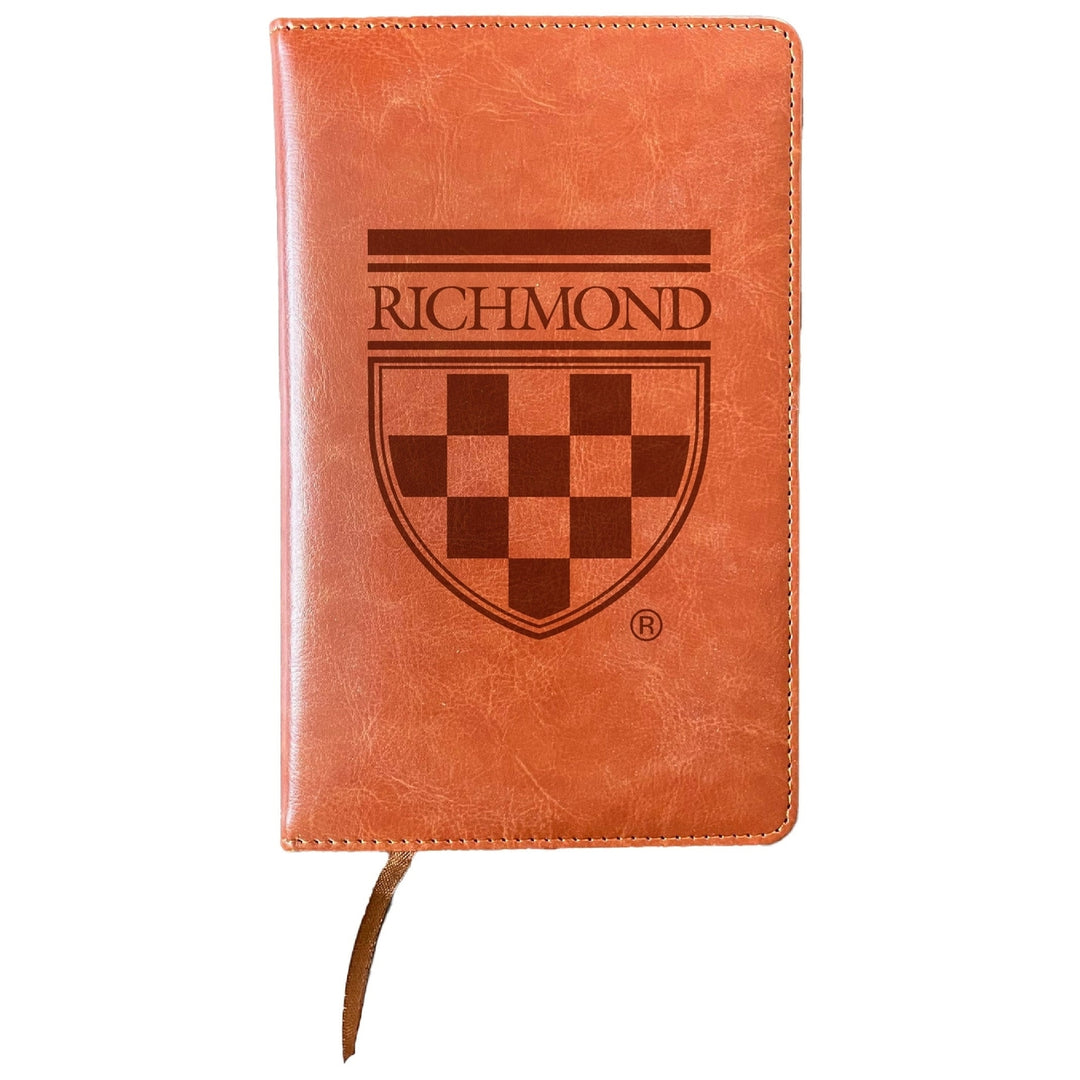 Richmond Spiders Engraved 8" x 5" Leather Journal Officially Licensed Collegiate Product Image 1