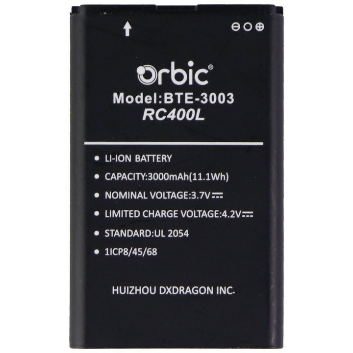 Orbic Rechargeable 3,000mAh 3.7V Li-ion Battery - Black (BTE-3003 / RC400L) Image 2