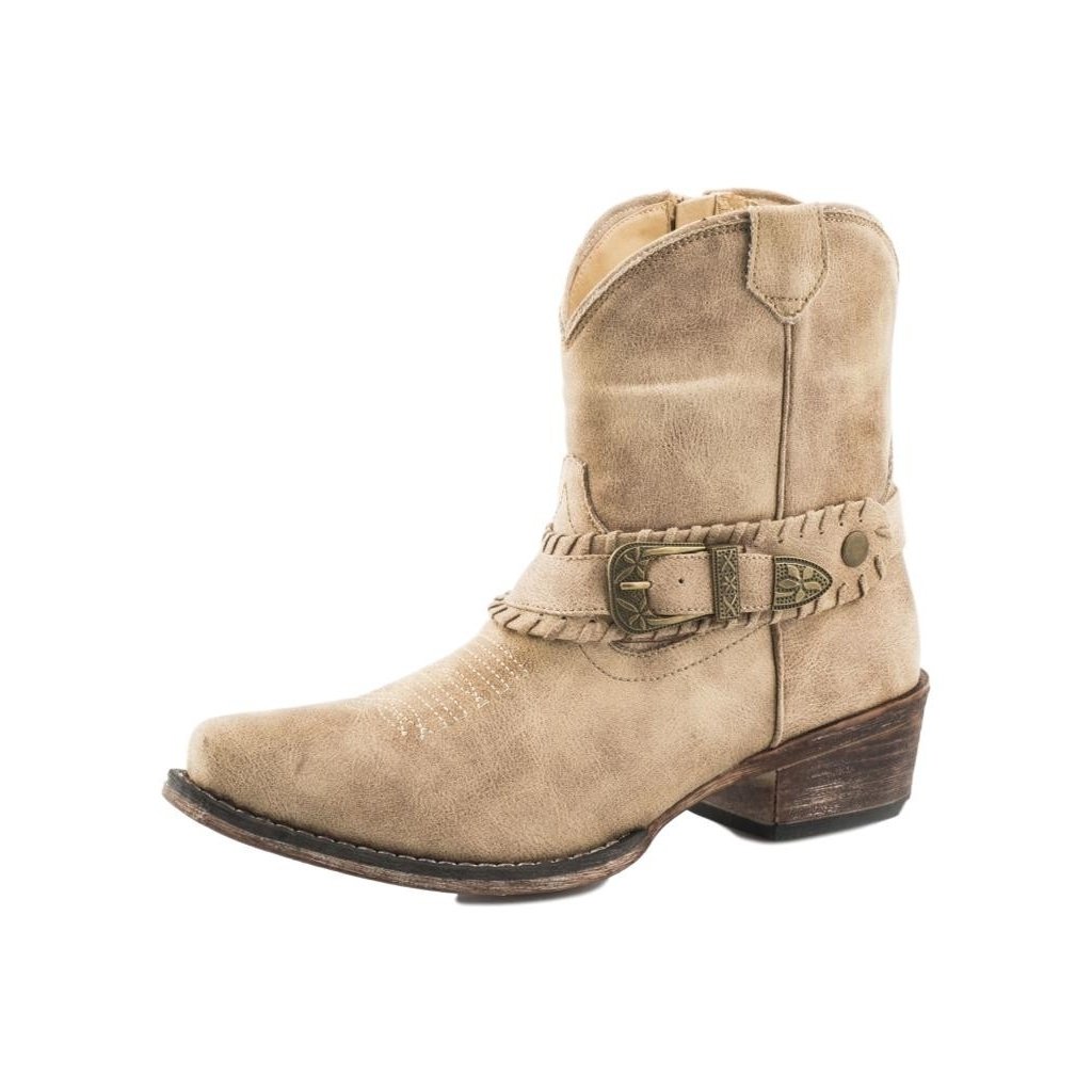 Roper Western Boots Womens Nelly 7" Shaft Tan 09-021-1567-2189 TA Image 1