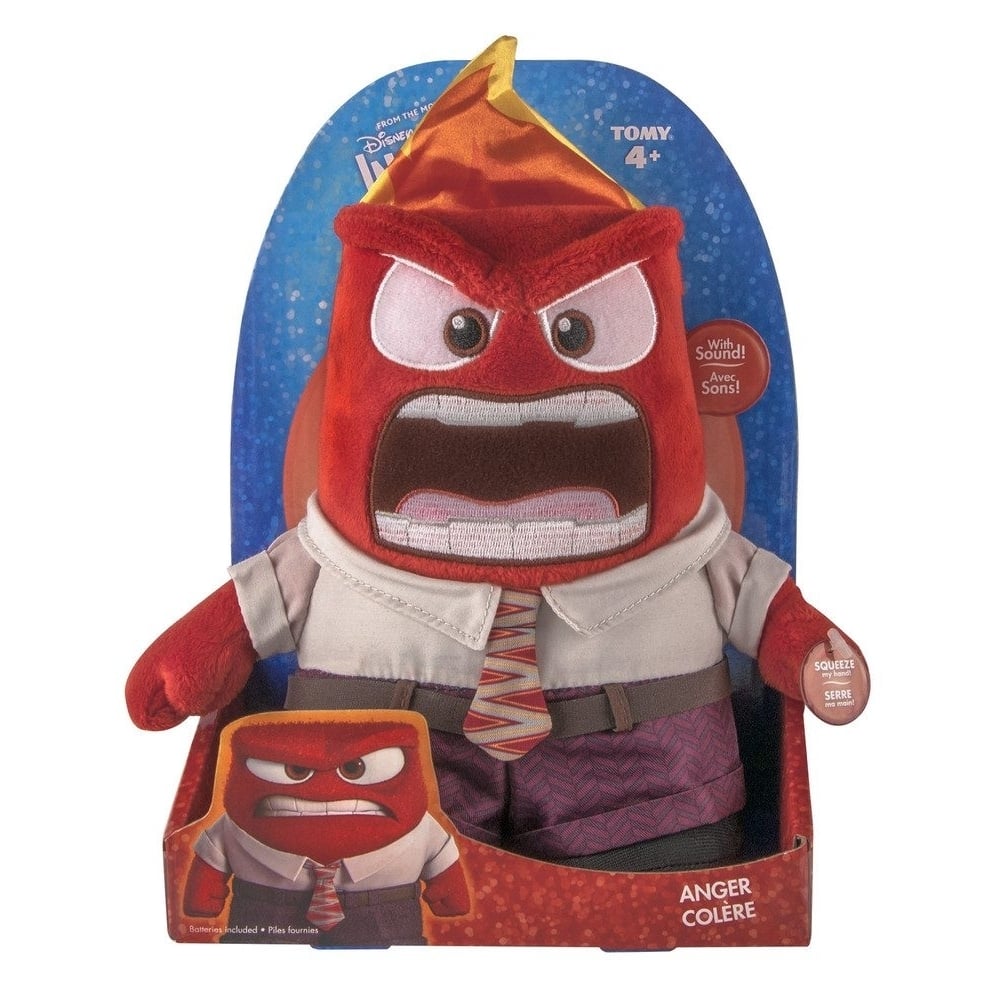 Disney Pixar Inside Out Talking Anger Plush Figure Image 1