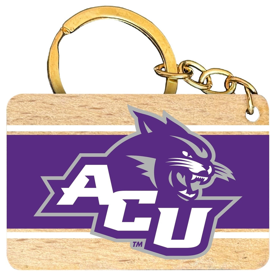 Abilene Christian University Flat Wood Keychain 1.5" x 2.5" Officially Licensed Collegiate Product Image 1