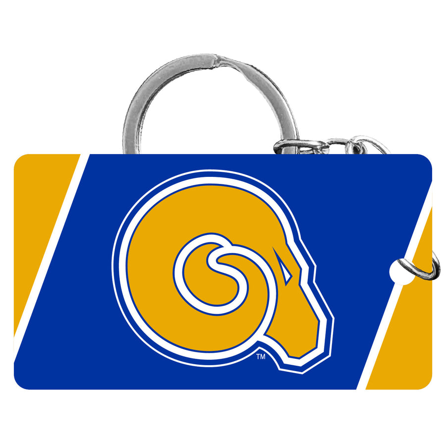 Albany State University Acrylic Keychain 1.5" x 2.75" Officially Licensed Collegiate Product Image 1