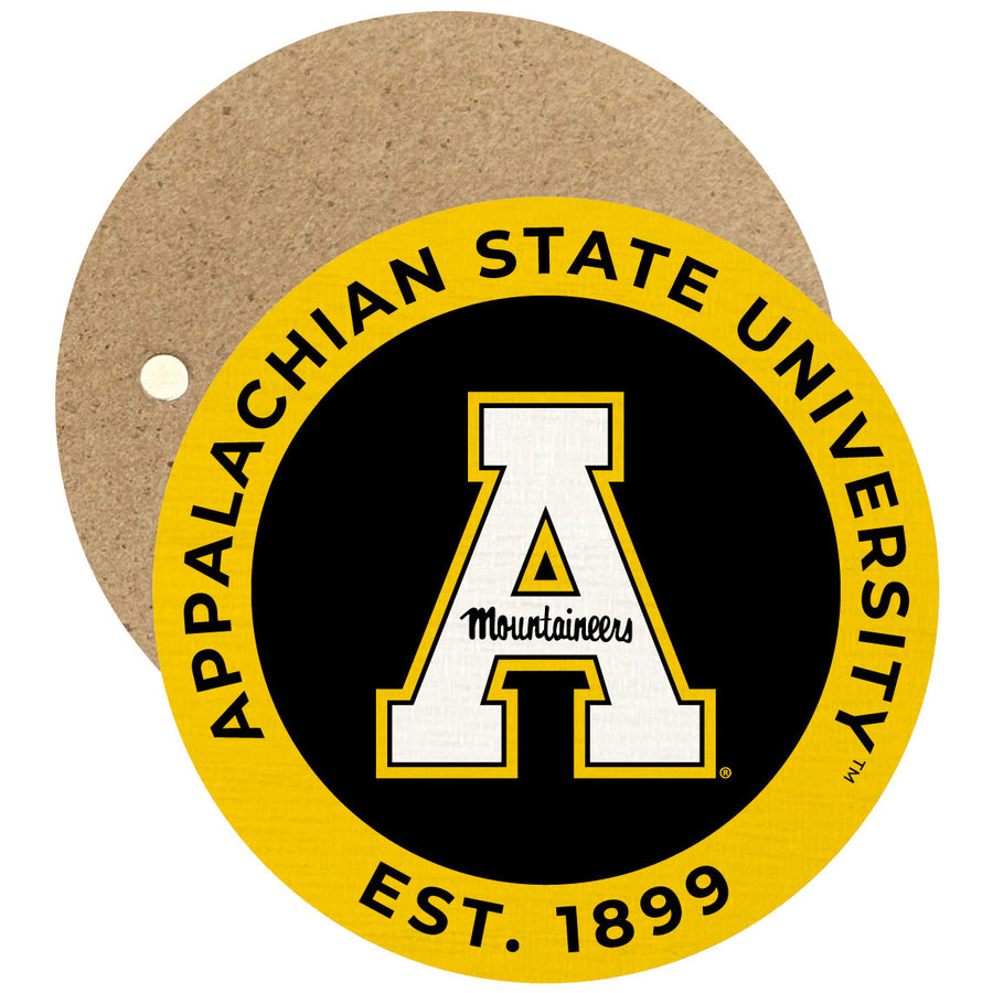 Appalachian State Round Wooden 2.5" Fridge Magnet Officially Licensed Collegiate Product Image 1