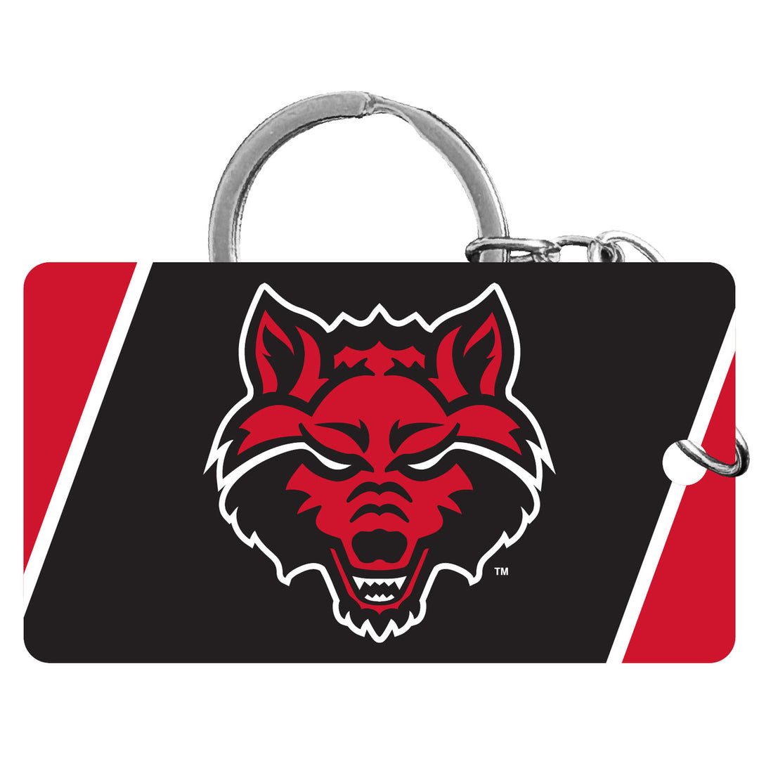 Arkansas State Acrylic Keychain 1.5" x 2.75" Officially Licensed Collegiate Product Image 1