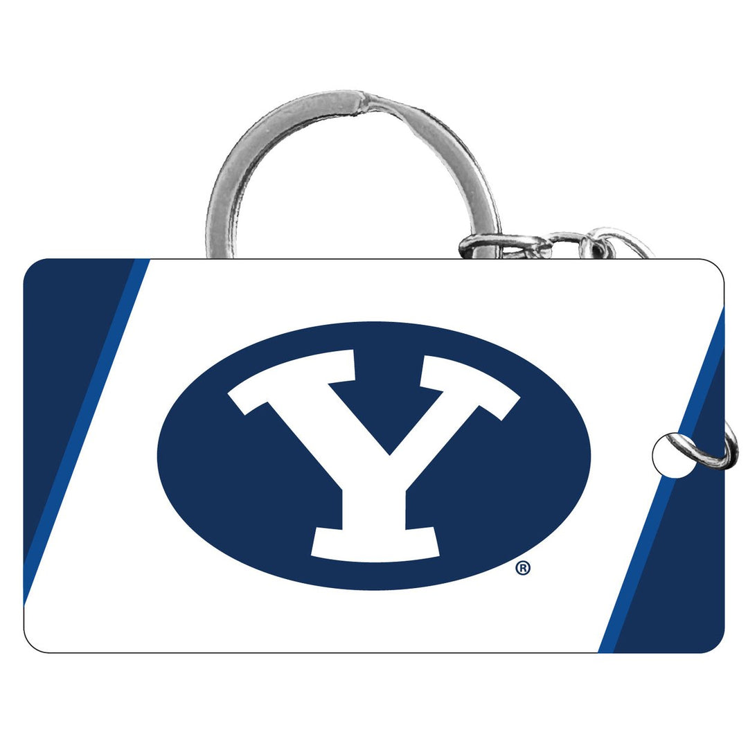 Brigham Young Cougars Acrylic Keychain 1.5" x 2.75" Officially Licensed Collegiate Product Image 1