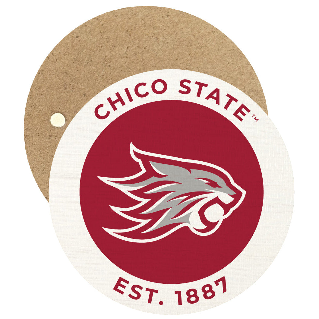 California State University Chico Round Wooden 2.5" Fridge Magnet Officially Licensed Collegiate Product Image 1