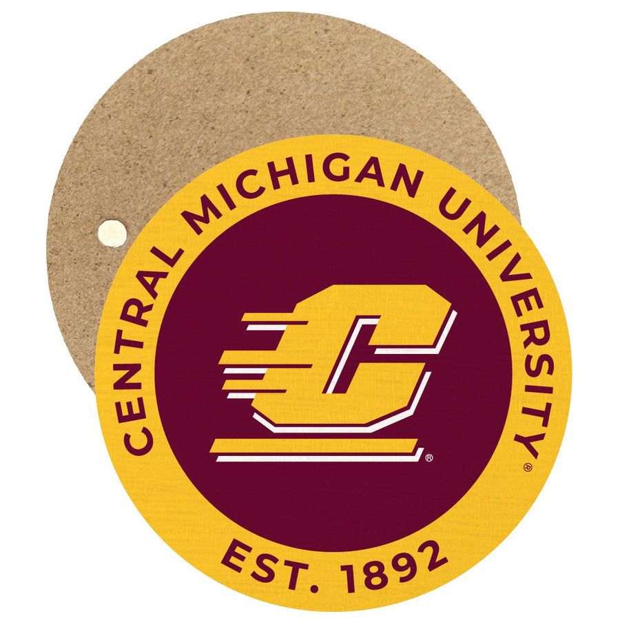 Central Michigan University Round Wooden 2.5" Fridge Magnet Officially Licensed Collegiate Product Image 1