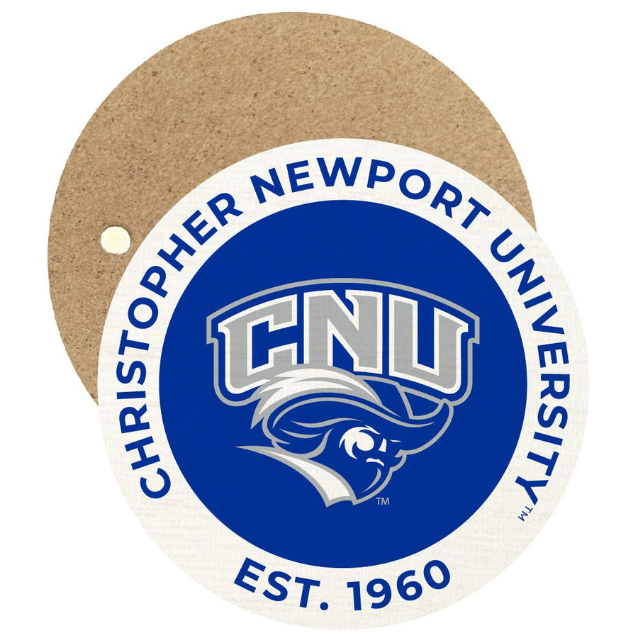 Christopher Newport Captains Round Wooden 2.5" Fridge Magnet Officially Licensed Collegiate Product Image 1