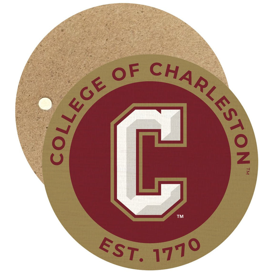 College of Charleston Round Wooden 2.5" Fridge Magnet Officially Licensed Collegiate Product Image 1