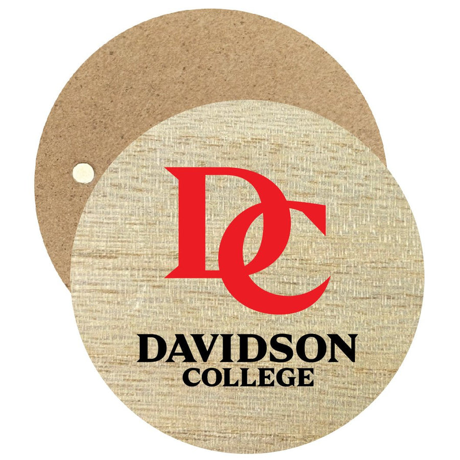 Davidson College Round Wooden 2.5" Fridge Magnet Officially Licensed Collegiate Product Image 1