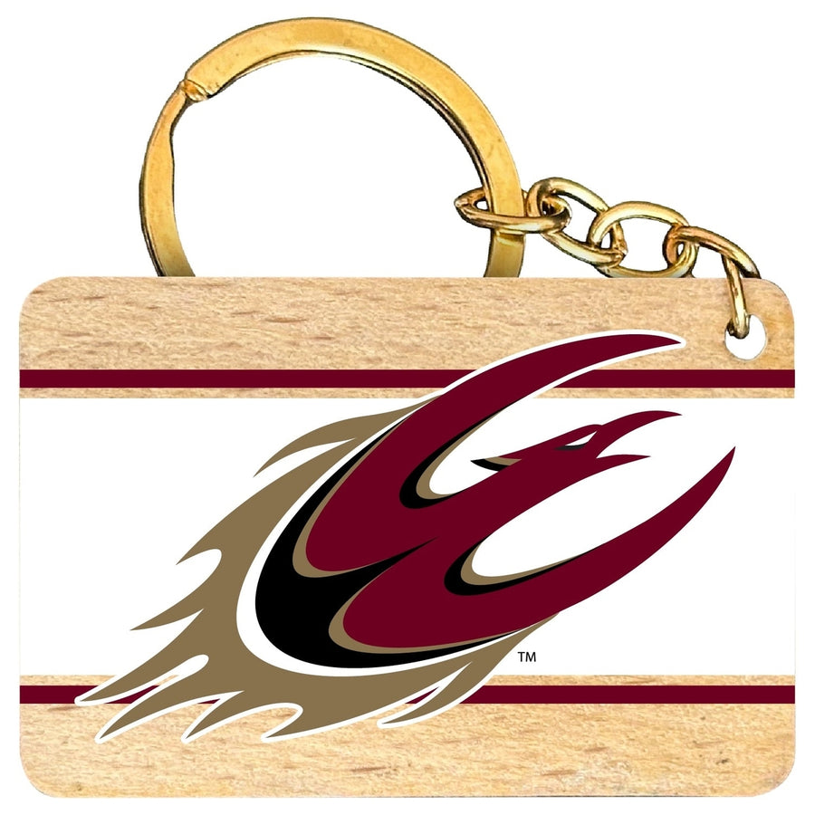 Elon University Flat Wood Keychain 1.5" x 2.5" Officially Licensed Collegiate Product Image 1