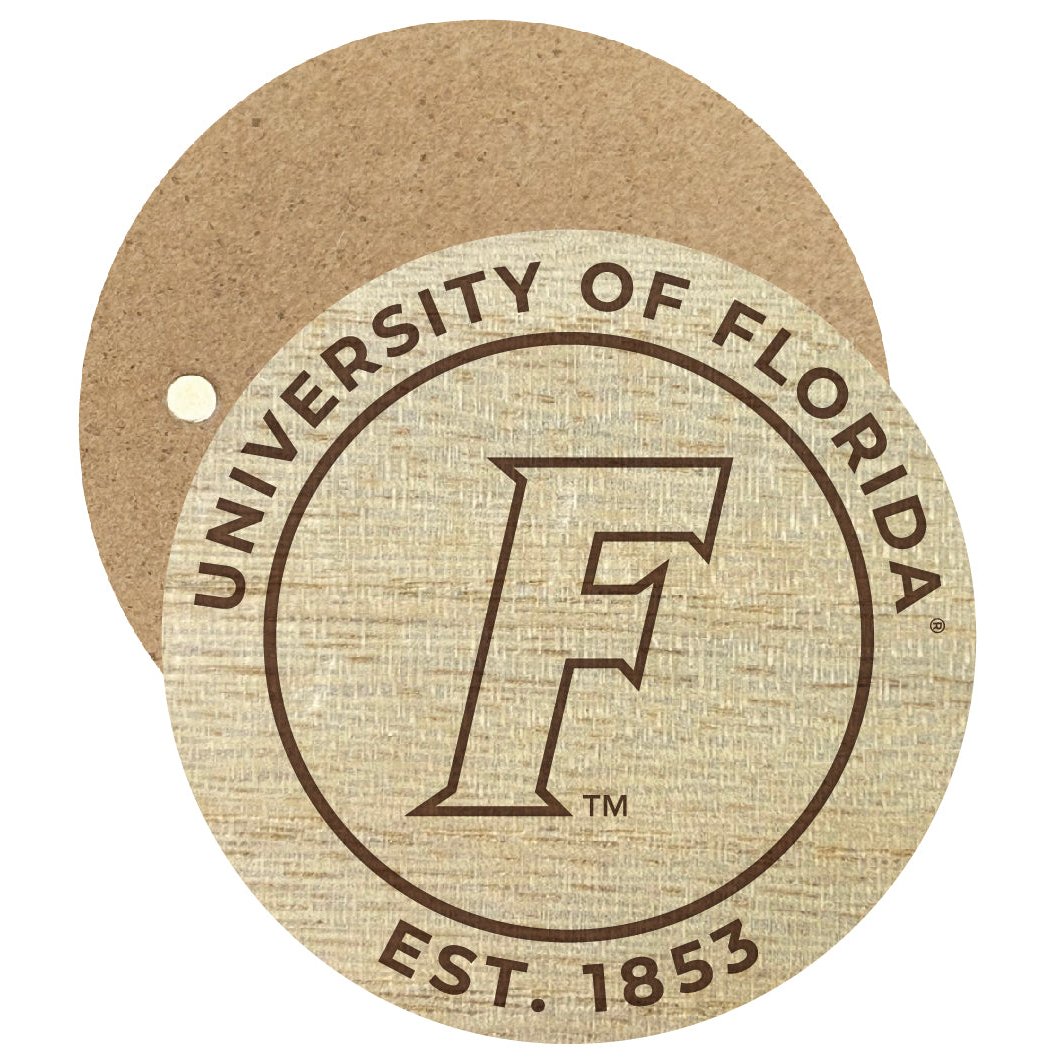 Florida Gators Engraved Round Wooden 2.5" Fridge Magnet Officially Licensed Collegiate Product Image 1