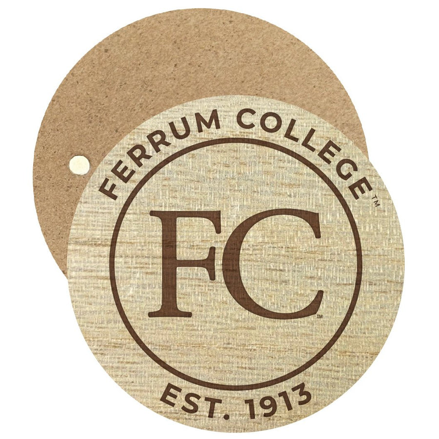 Ferrum College Engraved Round Wooden 2.5" Fridge Magnet Officially Licensed Collegiate Product Image 1