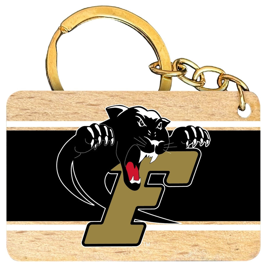 Ferrum College Flat Wood Keychain 1.5" x 2.5" Officially Licensed Collegiate Product Image 1