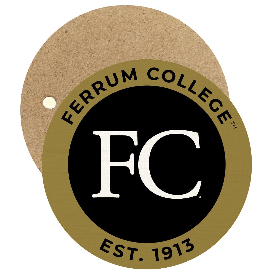 Ferrum College Round Wooden 2.5" Fridge Magnet Officially Licensed Collegiate Product Image 1