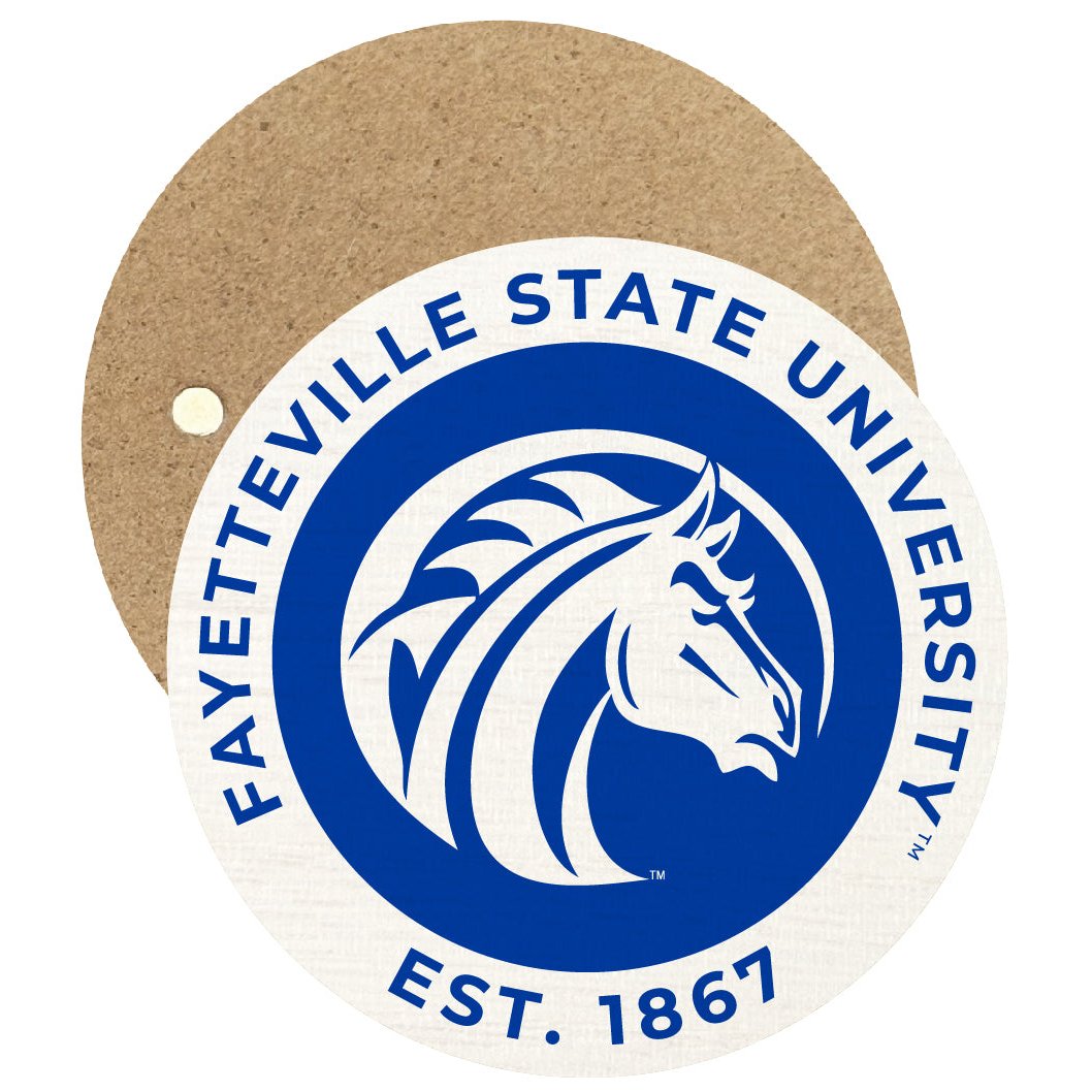 Fayetteville State University Round Wooden 2.5" Fridge Magnet Officially Licensed Collegiate Product Image 1