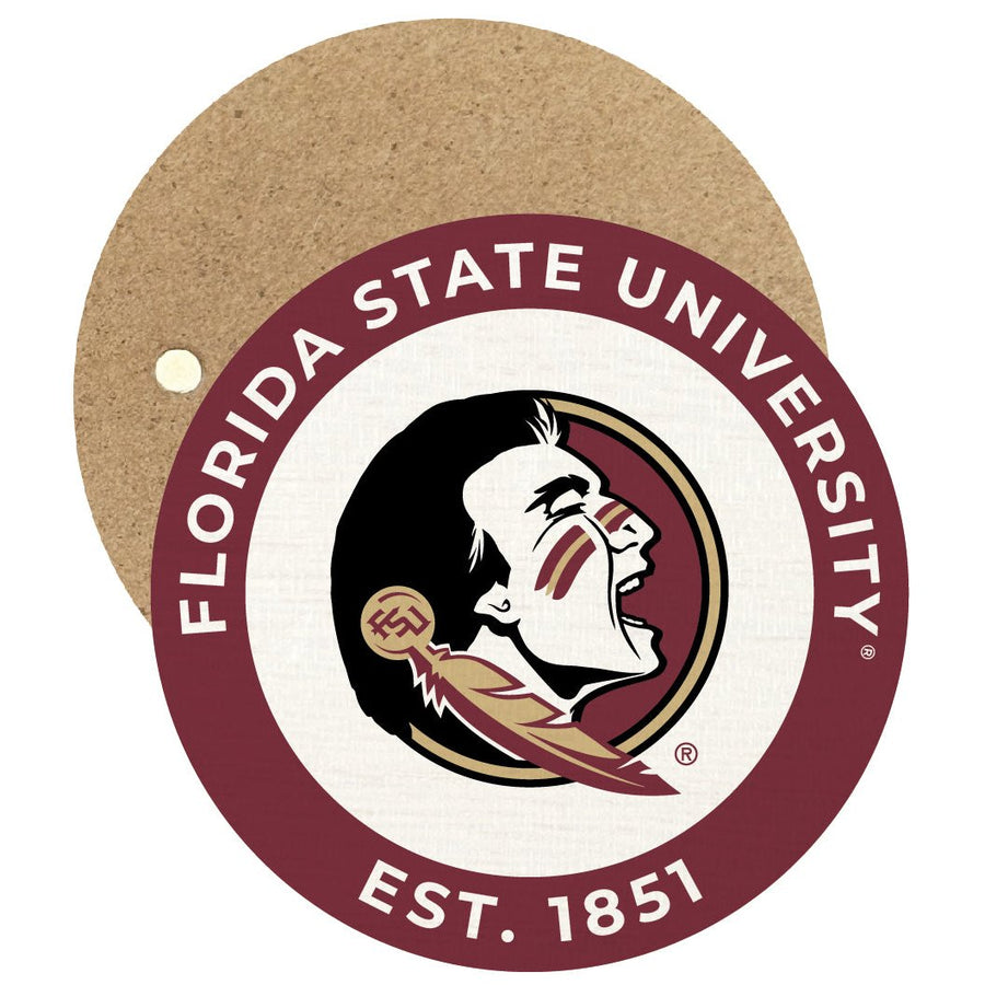 Florida State Seminoles Round Wooden 2.5" Fridge Magnet Officially Licensed Collegiate Product Image 1