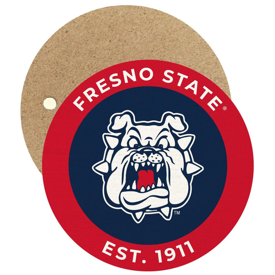 Fresno State Bulldogs Round Wooden 2.5" Fridge Magnet Officially Licensed Collegiate Product Image 1