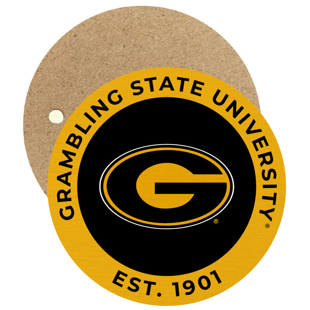 Grambling State Tigers Round Wooden 2.5" Fridge Magnet Officially Licensed Collegiate Product Image 1